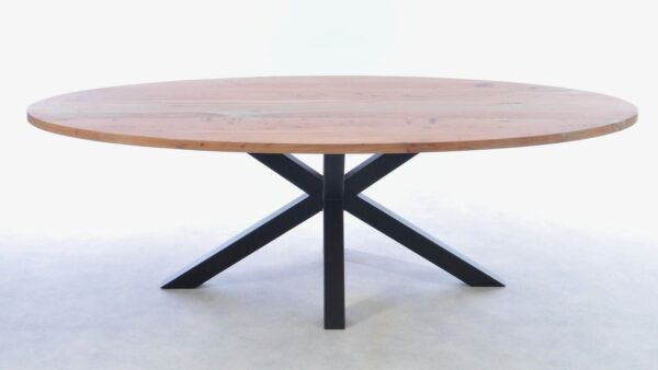 Live edge table acacia oval