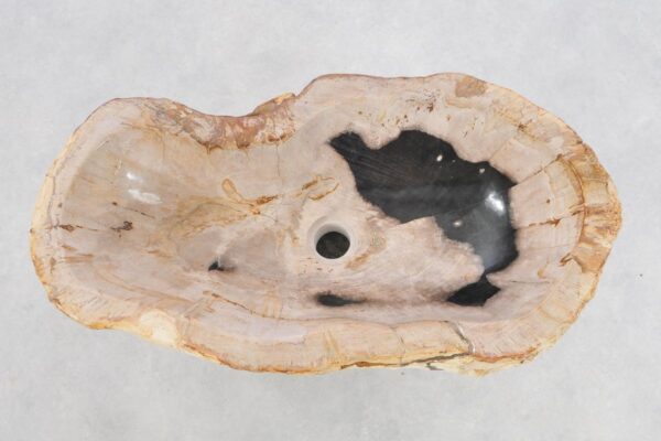 Waschbecke versteinertes Holz 43406
