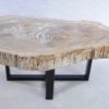 Table basse bois pétrifié 44123