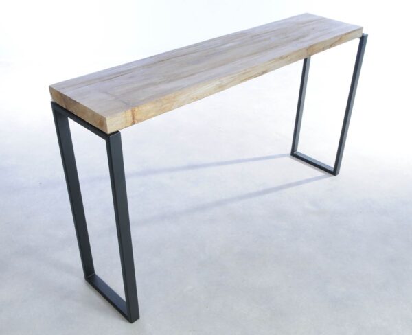Console table petrified wood 44318