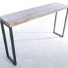 Table console bois pétrifié 44127