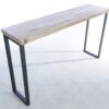 Table console bois pétrifié 44128
