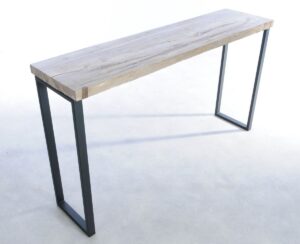 Table console bois pétrifié 44128
