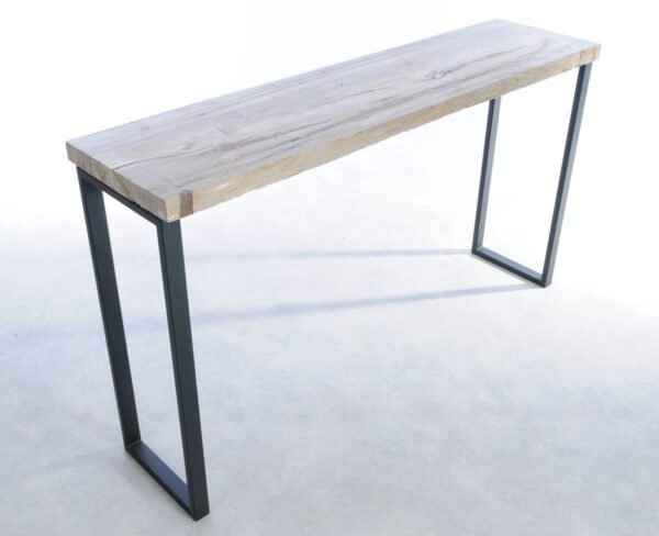 Table console bois pétrifié 44128