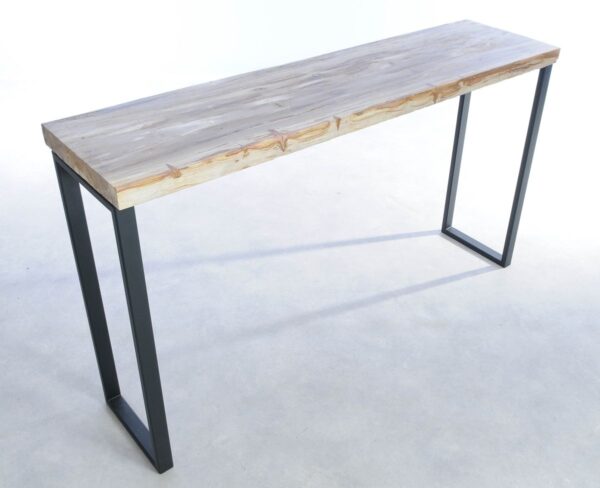 Table console bois pétrifié 44199