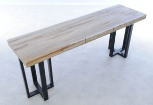 Table console bois pétrifié 44201