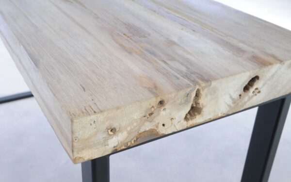 Table console bois pétrifié 44203