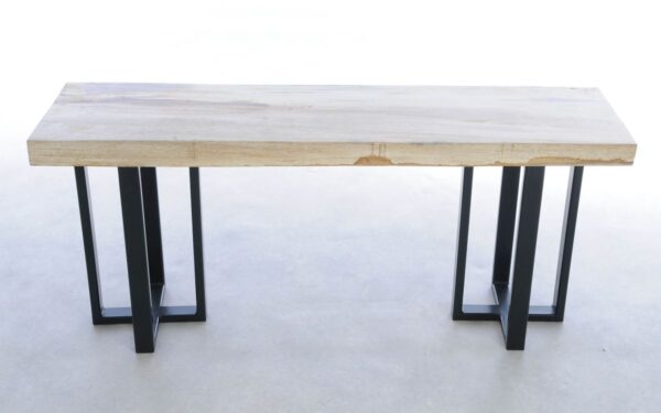 Table console bois pétrifié 44316