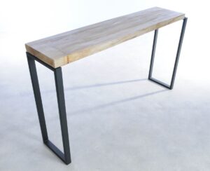 Table console bois pétrifié 44318