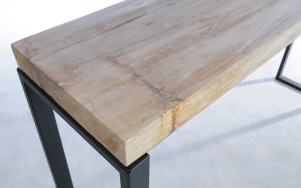 Table console bois pétrifié 44318