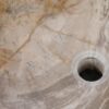 Wastafel versteend hout 48276