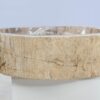 Wastafel versteend hout 48280