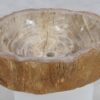 Wastafel versteend hout 48317
