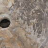 Wastafel versteend hout 48324