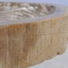 Wastafel versteend hout 48324