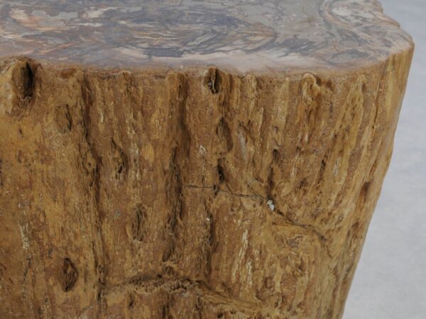 Bijzettafel versteend hout 48030
