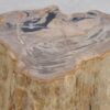 Bijzettafel versteend hout 48042