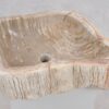 Wastafel versteend hout 50221