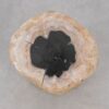 Bijzettafel versteend hout 51003