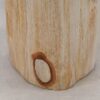 Bijzettafel versteend hout 51003