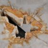 Coffee table petrified wood 53227