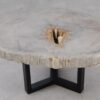 Couchtisch versteinertes Holz 53226