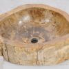 Wastafel versteend hout 50205