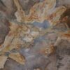 Wastafel versteend hout 53394