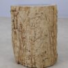 Bijzettafel versteend hout 53034