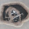 Couchtisch versteinertes Holz 53159