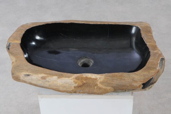 Lavabo madera petrificada 55270