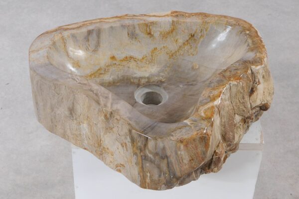 Lavabo madera petrificada 55275