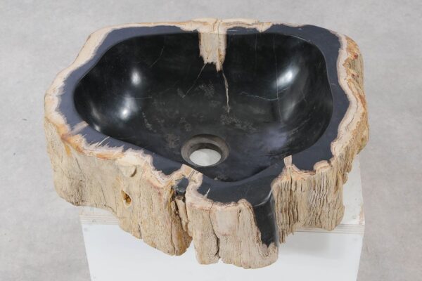 Lavabo madera petrificada 55280