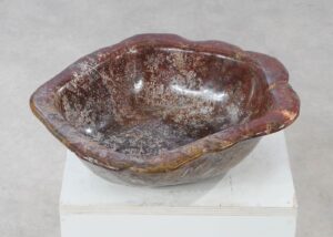 Bowl petrified wood 54039