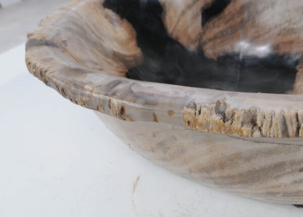 Bowl petrified wood 54280