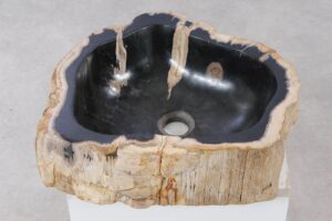 Waschbecke versteinertes Holz 55280