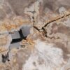 Coffee table petrified wood 55168