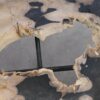 Coffee table petrified wood 55293