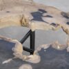 Coffee table petrified wood 55293
