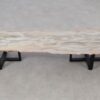 Consoletafel versteend hout 52315