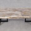 Table console bois pétrifié 52314