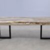 Table console bois pétrifié 52314