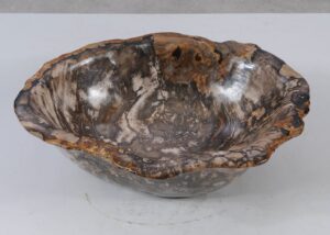 Bowl petrified wood 56288