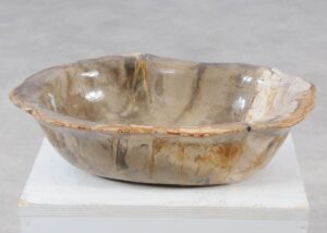 Bowl petrified wood 57003