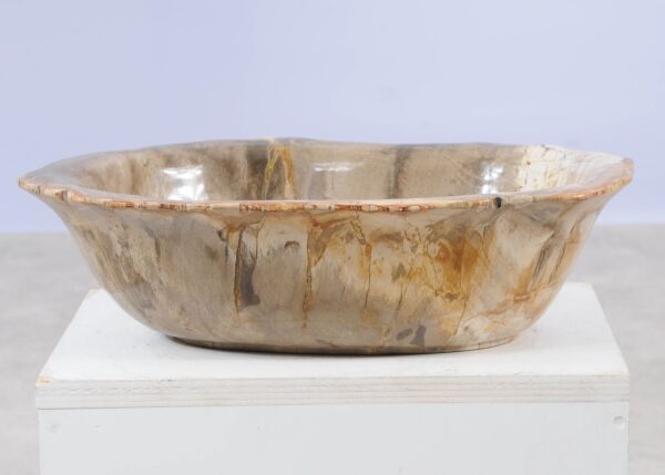 Bowl petrified wood 57003