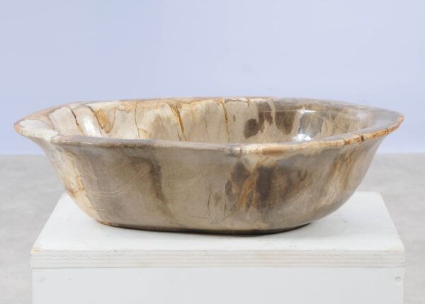 Bowl petrified wood 57003