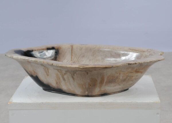 Bowl petrified wood 57011