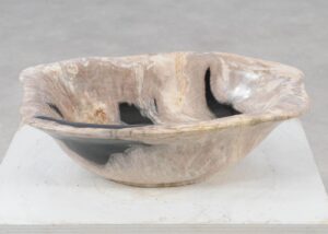 Bowl petrified wood 57014