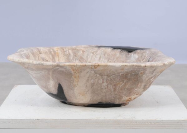 Bowl petrified wood 57014