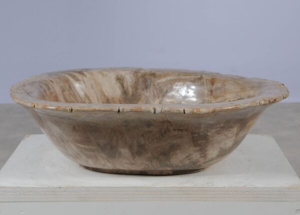 Bowl petrified wood 57016